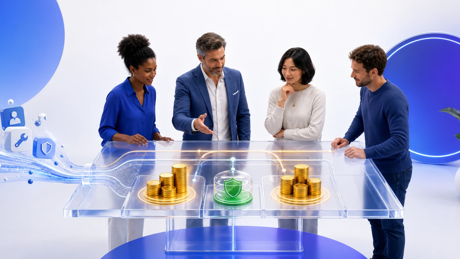 Equipo revisando una distribución clara y rentable de comisiones