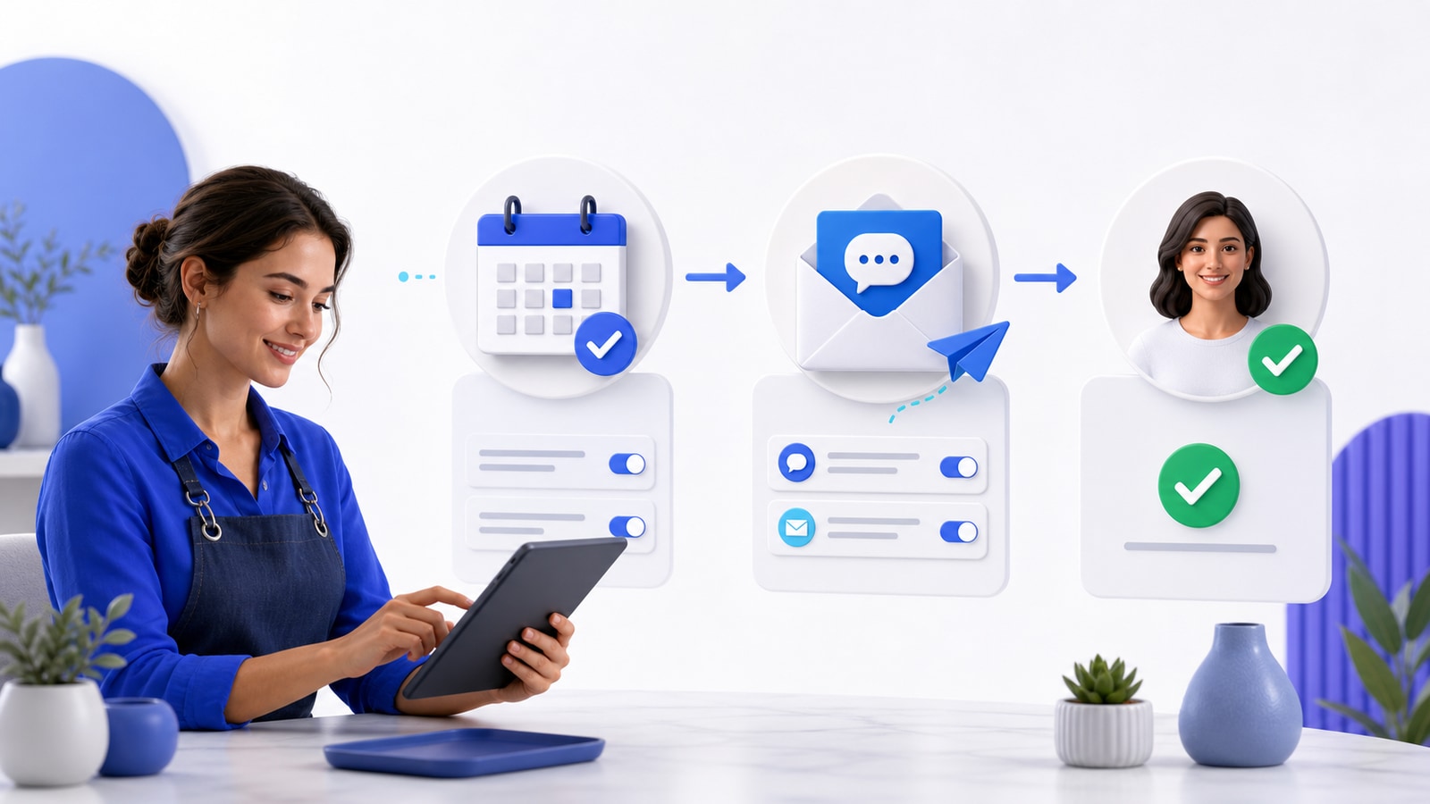 Configuración paso a paso de un recordatorio hasta confirmar la asistencia